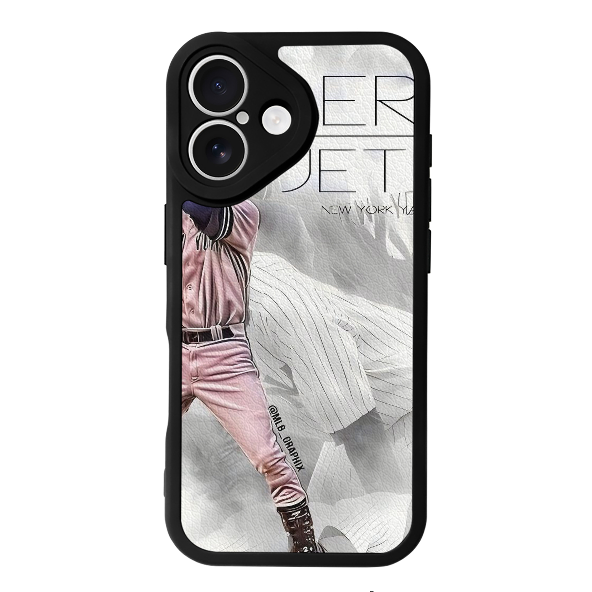 Derek Jeter 72 IPhone 16 Silicone Leather Case – UV Print, Lambskin Texture – Perfect Fit, Wireless Charging Compatible, Scratch Resistant, Precise Cutouts – Stylish Protection For IPhone 16
